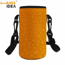 HUGSIDEA капли воды печать оболочка для бутылки сумка неопреновый ремень сумка для воды держатель плеча бутылка на ремне сумка