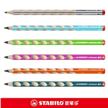 1 шт. Stabilo easygraphe карандаши HB для правшей идеальная ручка для детей stabilo Ручка 322 зрачки толстый вал деревянные грифельные карандаши