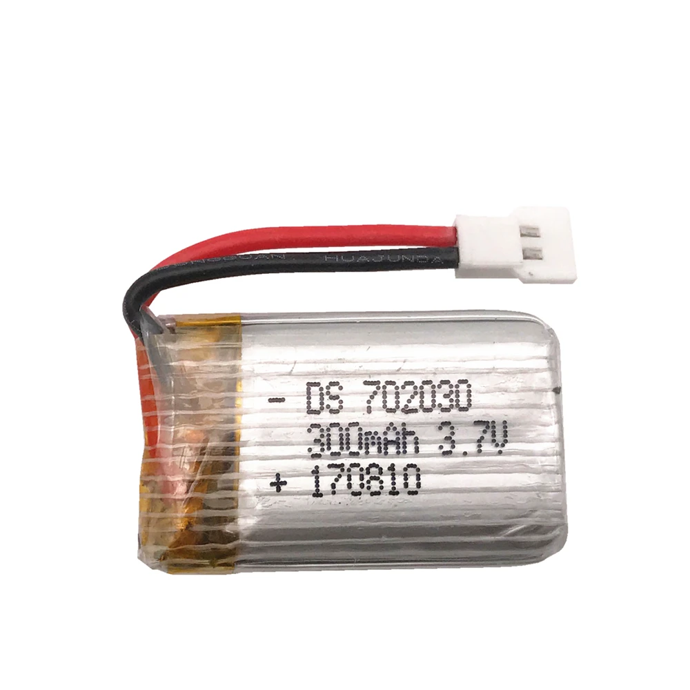 

20pcs/lot 3.7V 300mAh For Eachine E55 Lipo battery FQ777 FQ17W DiFeida DFD F180 FY530 Aircraft 3.7 V 300 MAH 20C Lipo battery