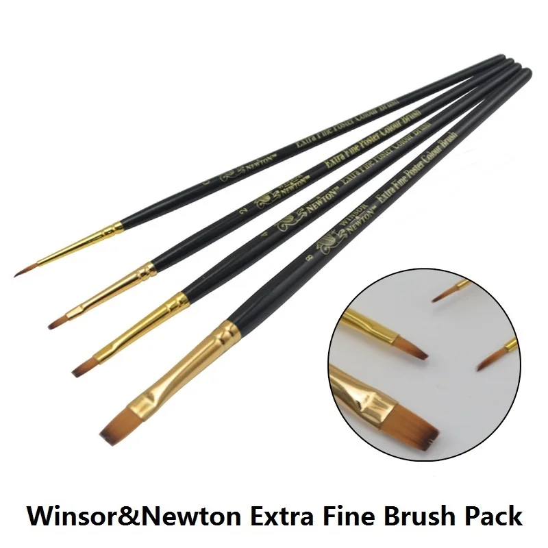 Goede WINSOR amp; NEWTON Nylon Penselen Aquarel Gouache Acryl penselen schilderen leveringen 4 stks partij