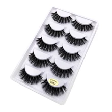 5 пар натуральные накладные ресницы 3D наращивание ресниц невидимая лента натуральная Длинная черная полная полоса Многоразовые Накладные ресницы для макияжа