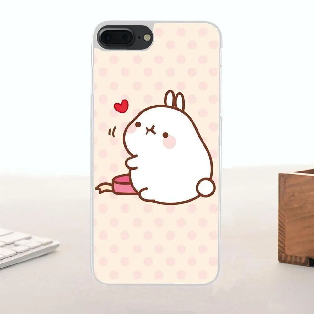 Мягкий Стильный чехол Bixedx из ТПУ милый Molang Kawaii для Huawei G7 G8 Honor 5A 5C 5X 6 6X 7 8 V8 Mate 9 P7 P8 P9