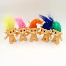 One Piece Kawaii Classic 80’S Nostalgia Doll Troll Doll Vinyl Ugly Doll Key Ring Can Be Added Christmas Kids Toys Juguetes