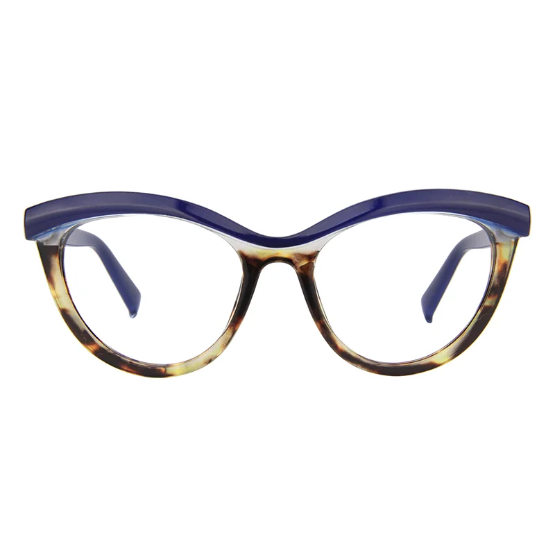 

Zeelool Women's Oversized Browline Cat Eye Glasses Frame with Clear Lens Sean FP0124