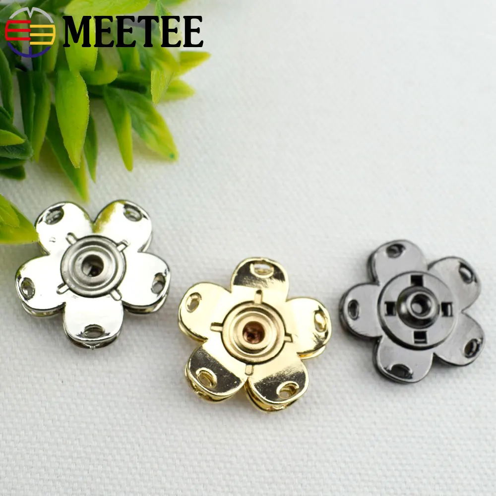 10Pcs High grade Metal Snap Button Coat Suits Clothes Decorative