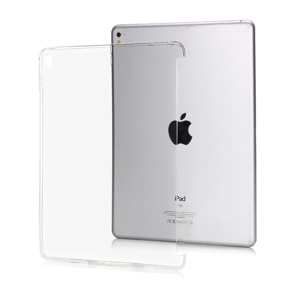 

Silicone Case For New iPad Pro 9.7 inch Silicone Transparent Clear Case For New iPad Slim Soft TPU Back Cover