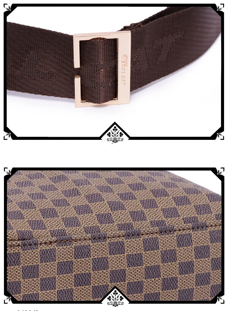 Mens Leather Bag Crossbody Tote Handbag Shoulder Bags Casual Handbags Zipper Brown High Quality14