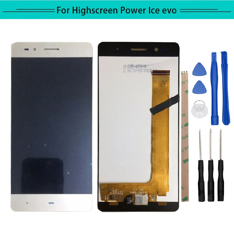 

Tested 1pc For Highscreen Power ICE evo Full LCD Display Assembly Complete with touch Screen Replacement Free Shipping