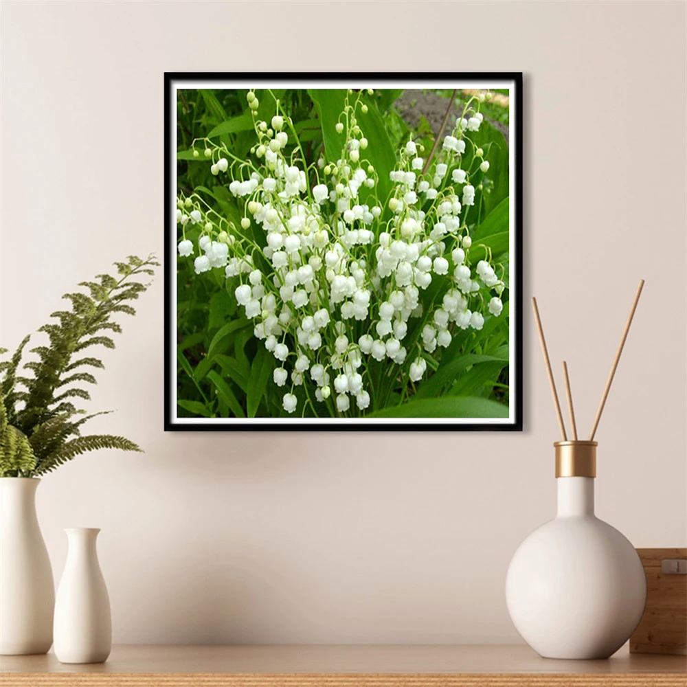 

SaShiKo Bell Orchid Diamond Painting Embroidery Square Picture of Rhinestone DIY Diamond Mosaic Diamond Sale Home Decor