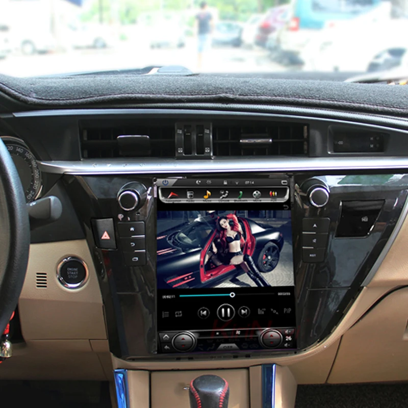 Flash Deal KiriNavi Vertical Screen Tesla Style 10.4 Inch android 6.0 Car Radio For Toyota Corolla Car DVD Player GPS Navigation 2013-2016 5