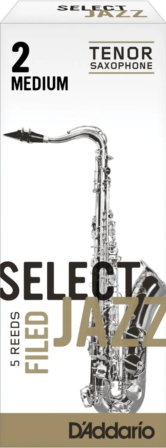 RICO Select Jazz Tenor Sax Reeds/саксофон Tenor BB язычки, подано, прочность 2 м/2 H/S 3 S, 5-pack