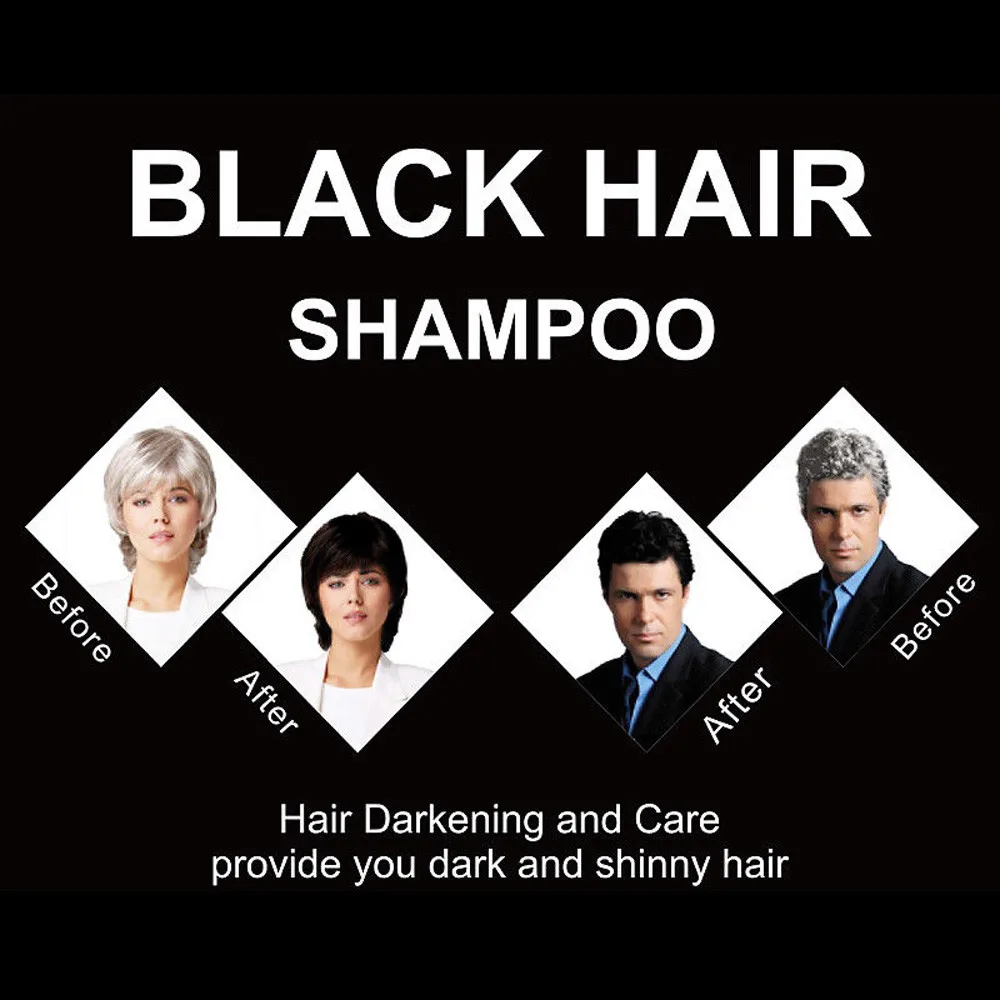 10 шт. 25 мл практичное серое покрытие для корней волос черный окрашивающий шампунь для волос 5 мини Серый Быстрый черный натуральный черный окрашивающий шампунь