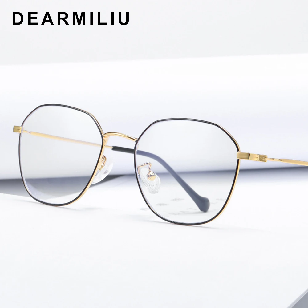 Best DEARMILIU Rose Gold Anti Blue Light Blocking Glasses Oval Frame led Computer Reading Glasses Radiation resistant Gaming Eyewear