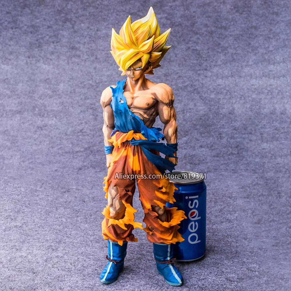 34 см Dragon Ball Z Master Stars Piece Сон Гоку Супер Саян специальный цвет ver. Фигурка "Dragon Ball" действие Figuras игрушка для игрушек