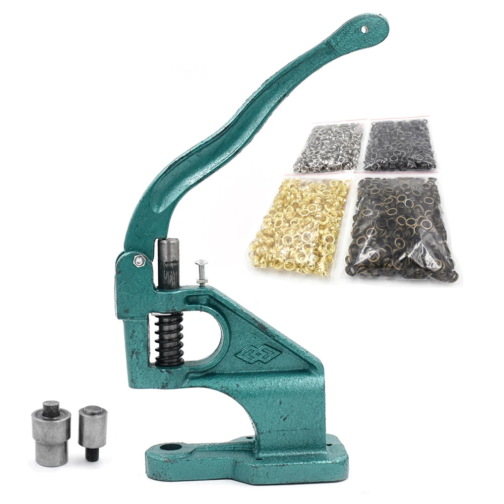 

1000 sets eyelets + Machine + molds Rivets Metal hole Eyelet tool Buttons DIY Tablecloth hole Shower curtain hole