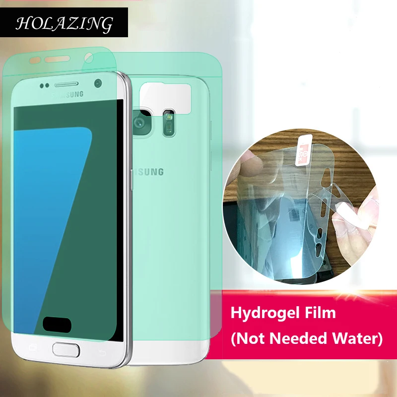 

HOLAZING New No Required Water Hydrogel Film 4D Full Coverage Screen Protector for Samsung Galaxy S7 5.1" AUTO Fixed Skin Layer