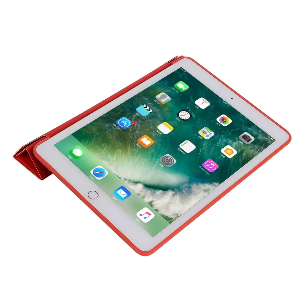 Магнитный складной чехол для iPad 9 7 Новинка 2017 2018 A1822 A1823 смарт ТПУ кожаные чехлы