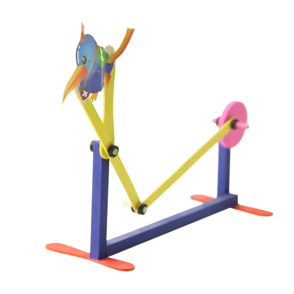 

2019 New Woodpecker model DIY science and technology small production scientific experiments wooden toys