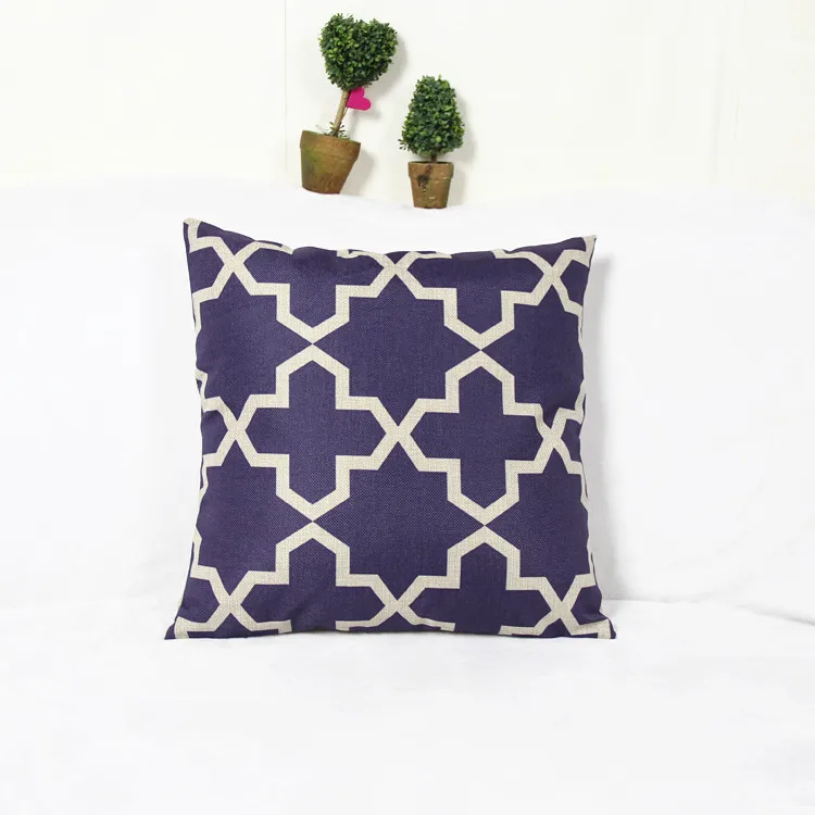 China blue print dining chair cushion 45x45cm car seat cushions Home decorative pillow for sofa coussin de salon