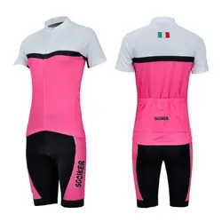 Sgciker женщин розовый белый Велосипеды Джерси прекрасный дизайн Pro команда Fit дышащий велосипед blothing MTB Ropa Ciclismo Майо