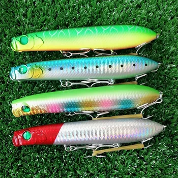 

Swolfy Hard Popper Fishing Lure 130mm/26g TopWater Bait Wobbler Treble Hooks Popper Hard Artificial Baits Fly Fishing Acessorios