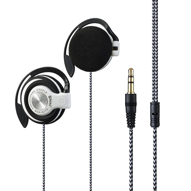 Shini Q170 سماعات 3.5 ملليمتر سماعة الرياضة مشبك الأذن سماعة ل xiaomi Mp3 لاعب الكمبيوتر المحمول الهاتف سماعة الجملة
