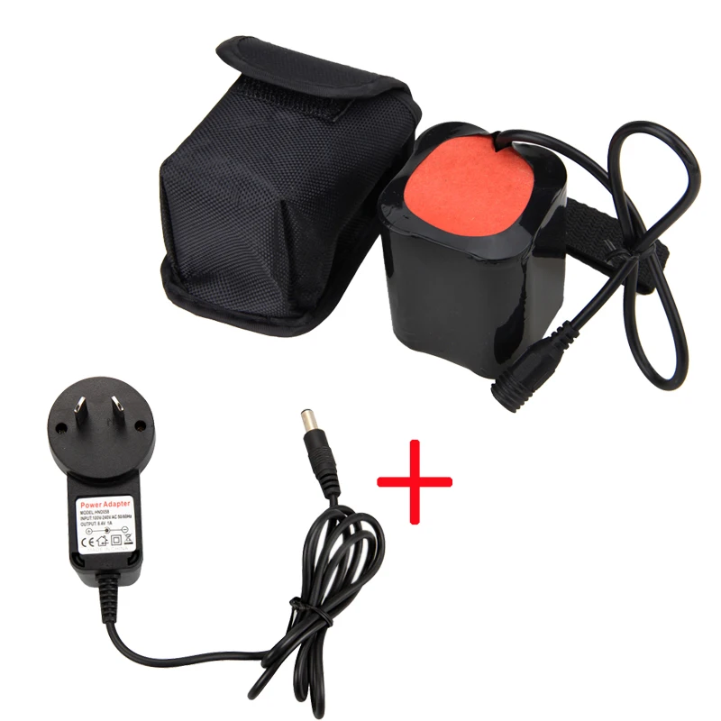 Best NEW 20000mAh 8.4V Battery Pack fit for T6 L2 LED x2 x3 Bike Bicycle Light Head Torches Lamps 9