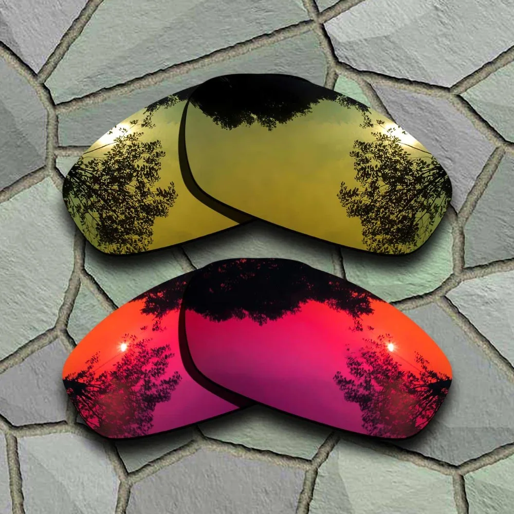 

Yellow Golden&Violet Red Sunglasses Polarized Replacement Lenses for Oakley Blender