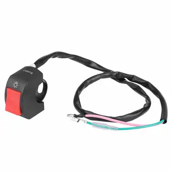 

22mm 7/8" Universal Motorcycle Handlebar Switch Headlight Fog Light Switch ON/OFF Button Made of quality plastic good waterproof