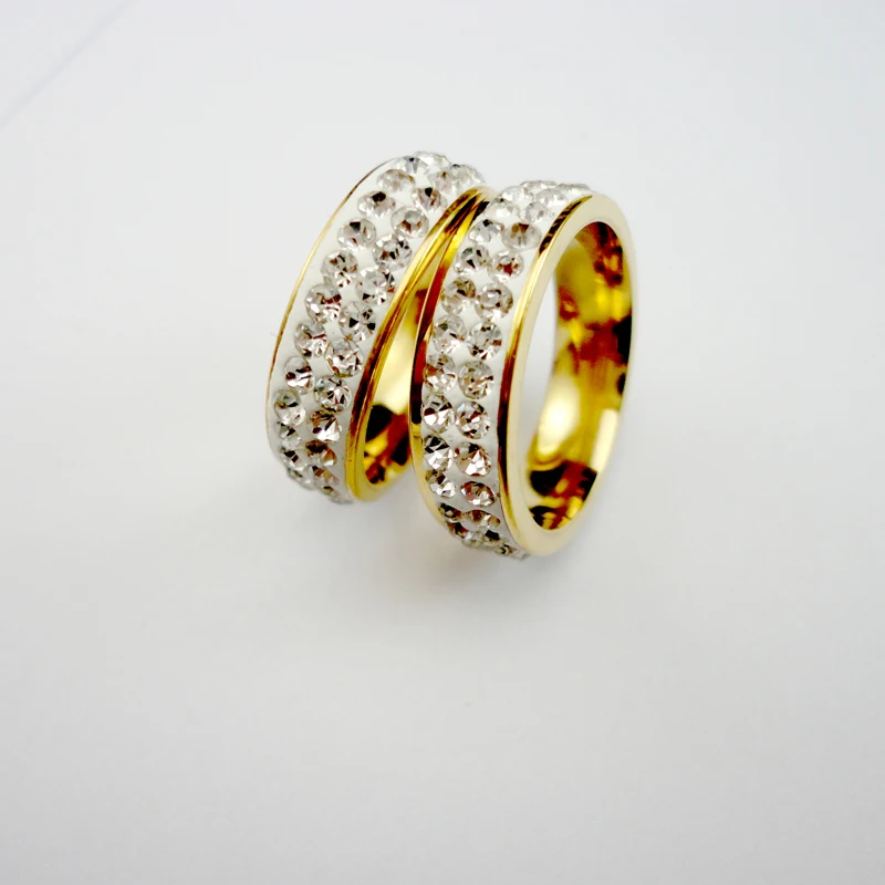 

1Pcs Women's Gold Ring New Style Engagement Wedding Rings for Women Fashion Jewelry Ring Lots LR065