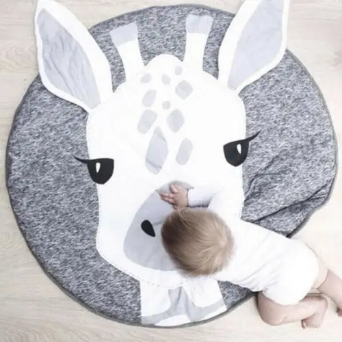 1 шт., мягкий коврик для игры в пол, толстая хлопковая подушка для малышей, для ползания, хлопок, милое украшение для дома, для гостиной, спальни, Новинка