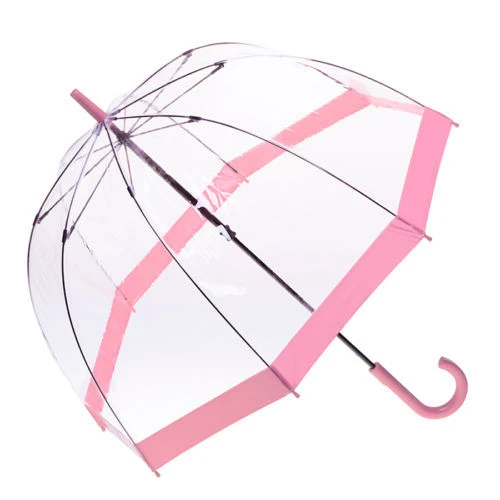 Eagle] cúpula transparente con patrón de mango largo paraguas de lluvia recortado rosa|umbrella pink|rain umbrellaspattern umbrella - AliExpress