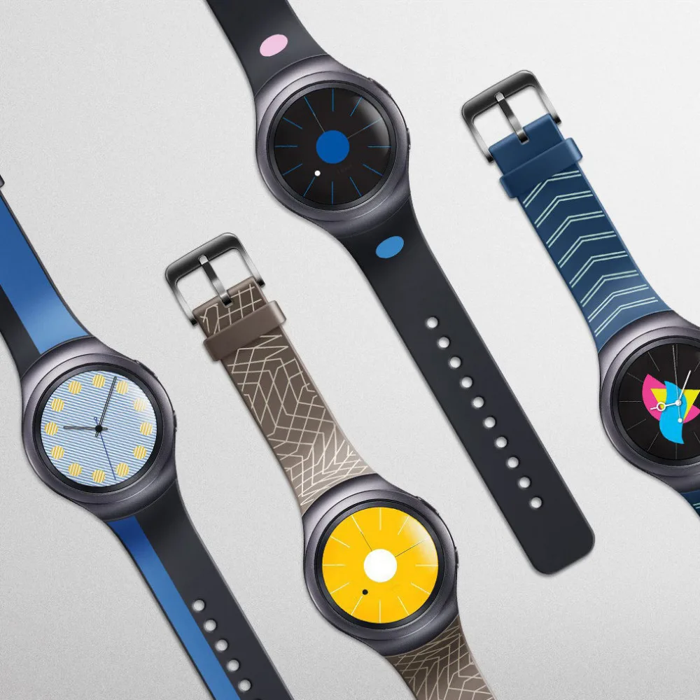 

2019 New Fashion Silicone Small WatchBand Strap Sports strap with wtripe For Samsung Galaxy Gear S2 SM-R720 Top quality