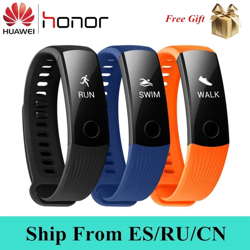 

Original Huawei Honor Band 3 Smart Band Real-time Heart Rate Monitor 50 meters Swimming Waterproof Fitness Tracker Smart Watch