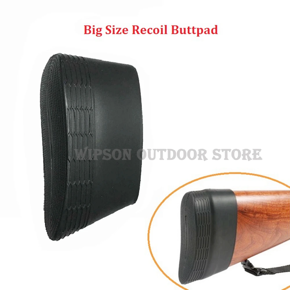 WIPSON большой размер охотничьи Тактические силиконовые резиновые Slip-on винтовки дробовик Recoil Butt Pad Buttpads Black