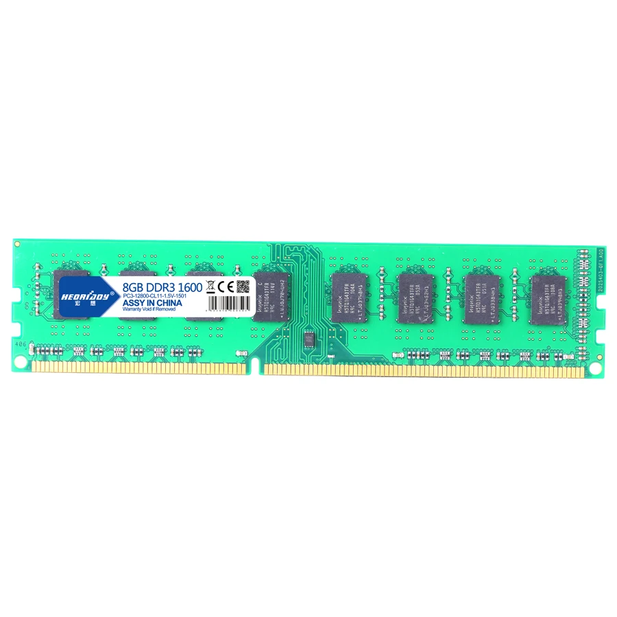 HEORIADY ddr3 8 gb ram 1600 pc gamer материнская плата PC3-12800 240pin 1,5 v sdram