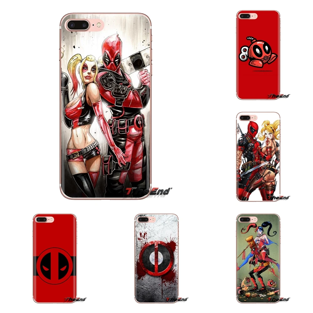 

TPU Transparent Cases Covers For Samsung Galaxy S3 S4 S5 Mini S6 S7 Edge S8 S9 S10 Plus Note 3 4 5 8 9 HARLEY QUINN AND DEADPOOL