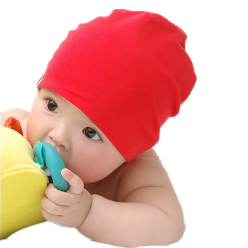 NEW solid color cotton children caps spring autumn warm boys girls  wear beanies baby hat child accessories cap