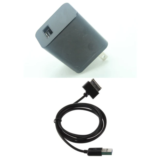 US/EU DC Adapter Charger + USB Charge Line Cable For Asus Eee Pad