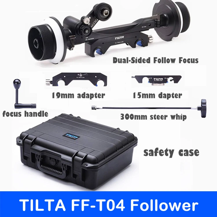 Tilta FF-T04 двухсторонний кинообъектив устройство непрерывного изменения фокусировки камеры с 15 мм/19 мм адаптер для ARRI красный DSMC2 пленка Камера