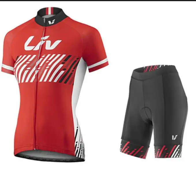 LIV, новинка, профессиональный женский короткий рукав, летняя одежда для велоспорта, дышащая одежда для велоспорта, теплый комбинезон с шортами, комплект mtb - Цвет: Cycling Sets 1