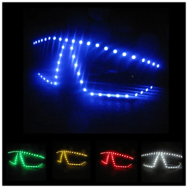 New Product Led Glasses Luminous White Lighting Halloween Glasses For Parties Event Party Supplies Free Shipping06