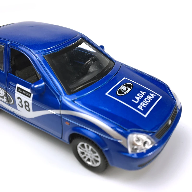 Lada Priora 1:32 Scale Alloy Cars Pull Back Diecast Model Vehicle Toy with sound light Collection G