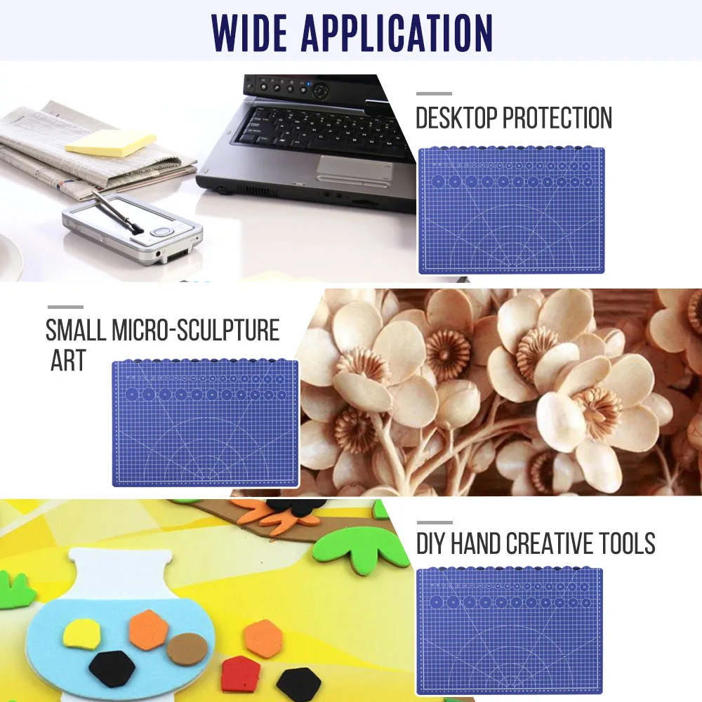 

Cutting Mat Convenient and Durable Self Healing Rotary Folding Cutting Mat from A2 to A3 for Sewing Quilting Cutting Craft