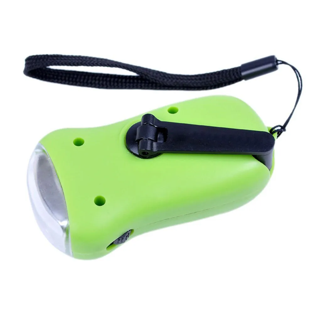 

Mini LED Hand Crank Dynamo Solar Power Rechargeable Carabiner Camping Flashlight ASD88