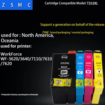 

10PCS Compatible epson 252xl ink cartridge T2521 t252xl for WF-3620/WF-3640/WF-7110/WF-7610/WF-7620 printer
