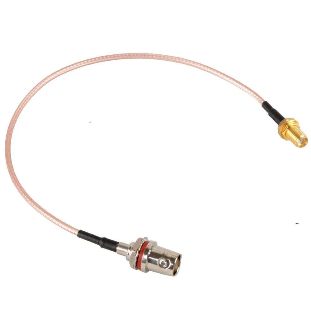

New Cable BNC Female Nickel plating Jack Bulkhead To SMA Female Gold Plating Jack Bulkhead RG316 8" Pigtail VC727 P10
