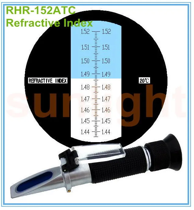 Refractive Index Refractometer 1.435 1.520ND with Plastic Retail Box