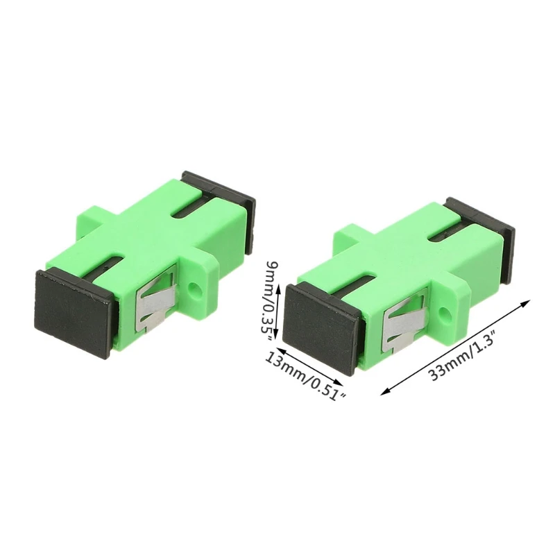 

200PCS SC/APC Fiber Optical Coupler Flange Single Mode Adapter Quick Connector
