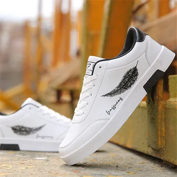 

ZGZJYWM Brand Casual Shoes Men Fashion Solid Handmade Lace-Up Vintage Luxury Male Pu Leather Men's Leisure Footwear Shoes